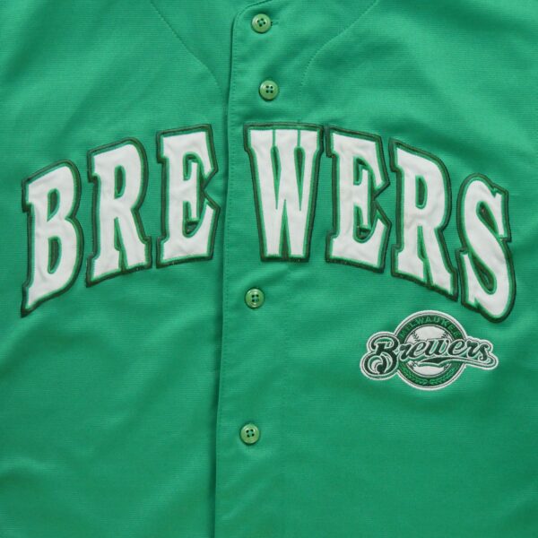 Maillot manches courtes homme vert MLB Equipe Milwaukee Brewers