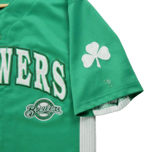 Maillot manches courtes homme vert MLB Equipe Milwaukee Brewers
