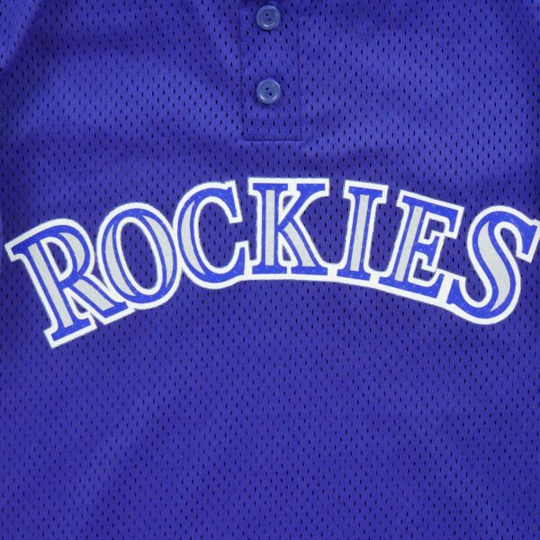 Maillot manches courtes homme violet Majestic Equipe Rockies du Colorado