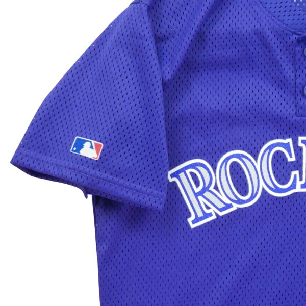 Maillot manches courtes homme violet Majestic Equipe Rockies du Colorado