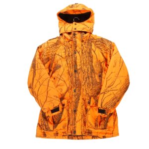 Parka homme manches longues orange Cabelas Motif a motifs Col Montant