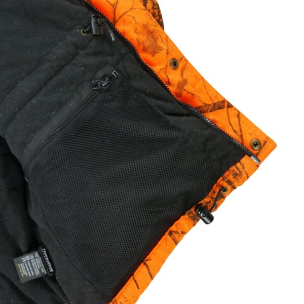 Parka homme manches longues orange Cabelas Motif a motifs Col Montant