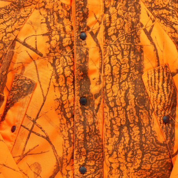 Parka homme manches longues orange Cabelas Motif a motifs Col Montant