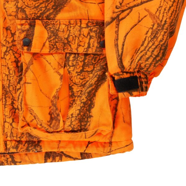 Parka homme manches longues orange Cabelas Motif a motifs Col Montant