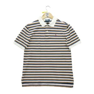 Polo manches courtes enfant marine Polo Ralph Lauren Motif a rayures Col Polo