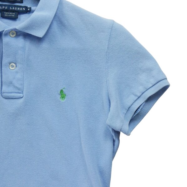 Polo manches courtes femme bleu clair Polo Ralph Lauren Col Polo