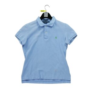 Polo manches courtes femme bleu clair Polo Ralph Lauren Col Polo