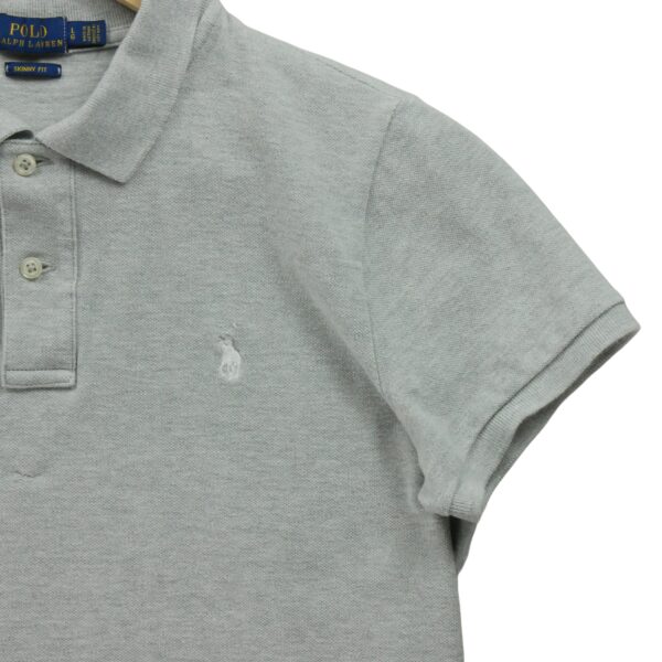Polo manches courtes femme gris Polo Ralph Lauren Motif chine Col Polo