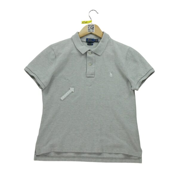 Polo manches courtes femme gris Polo Ralph Lauren Motif chine Col Polo