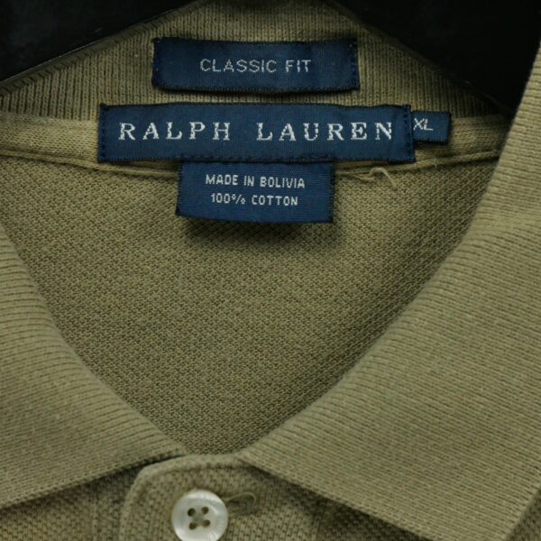 Polo manches courtes femme kaki Polo Ralph Lauren Col Polo