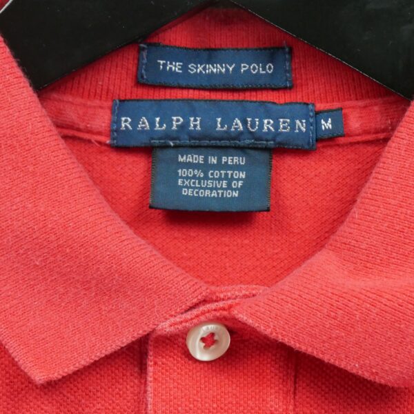 Polo manches courtes femme rouge Polo Ralph Lauren Col Polo