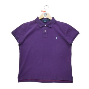 Polo manches courtes femme violet Polo Ralph Lauren Col Polo
