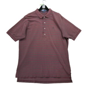 Polo manches courtes homme bordeaux Polo Ralph Lauren Motif a rayures Col Polo