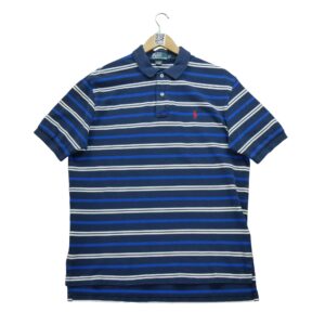Polo manches courtes homme marine Polo Ralph Lauren Motif a rayures Col Polo