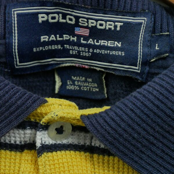 Polo manches courtes homme marine Polo Ralph Lauren Motif a rayures Col Polo