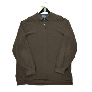 Polo manches courtes homme marron Polo Ralph Lauren Motif chine Col Polo