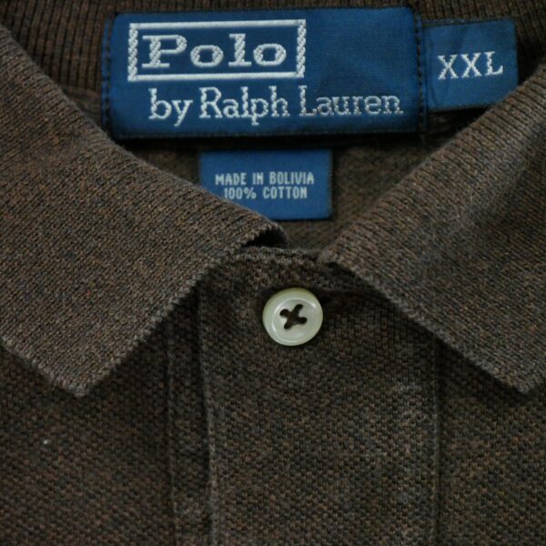 Polo manches courtes homme marron Polo Ralph Lauren Motif chine Col Polo