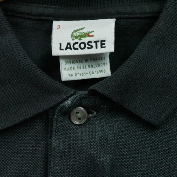 Polo manches courtes homme noir Lacoste Col Polo