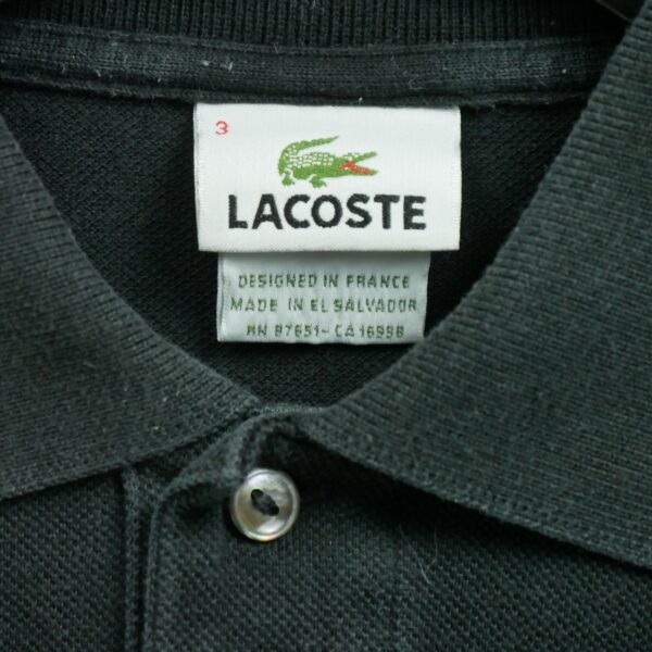 Polo manches courtes homme noir Lacoste Col Polo