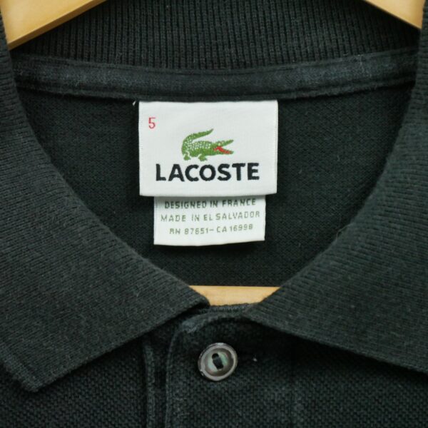 Polo manches courtes homme noir Lacoste Col Polo