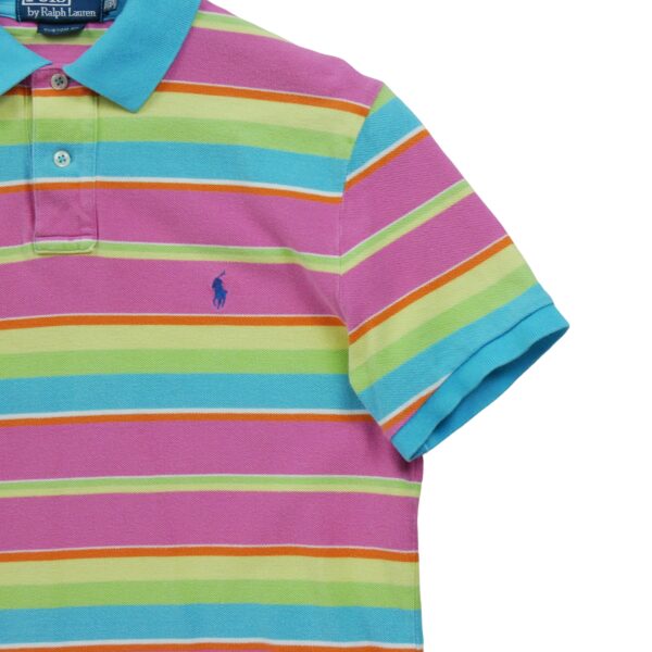 Polo manches courtes homme rose Polo Ralph Lauren Motif a rayures Col Polo