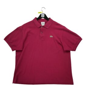 Polo manches courtes homme rouge Lacoste Col Polo