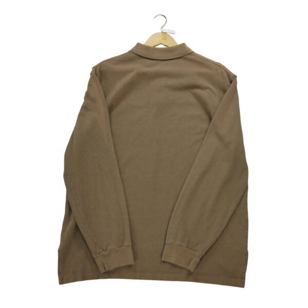 Polo manches longues homme marron Polo Ralph Lauren Col Polo