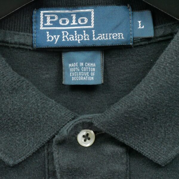 Polo manches longues homme noir Polo Ralph Lauren Col Polo