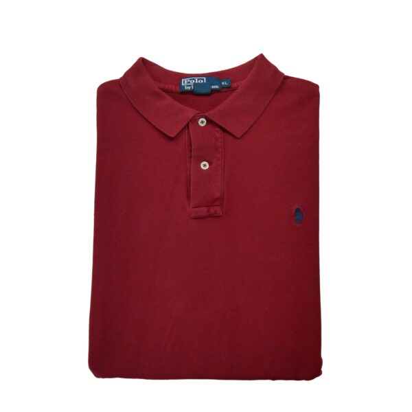 Polo manches longues homme rouge Polo Ralph Lauren Col Polo