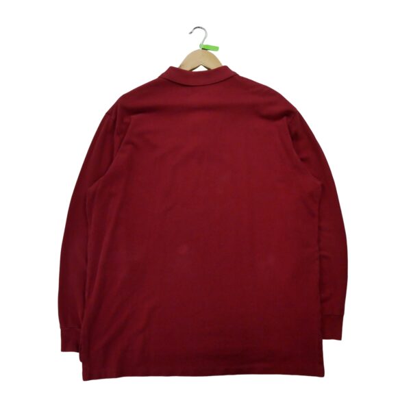 Polo manches longues homme rouge Polo Ralph Lauren Col Polo