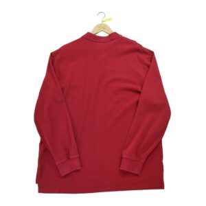 Polo manches longues homme rouge Polo Ralph Lauren Col Polo