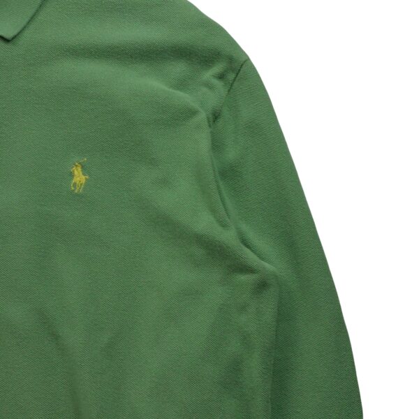 Polo manches longues homme vert Polo Ralph Lauren Col Polo