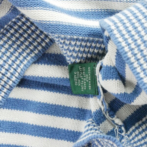 Pull femme manches longues blanc Polo Ralph Lauren Motif a rayures Col Rond
