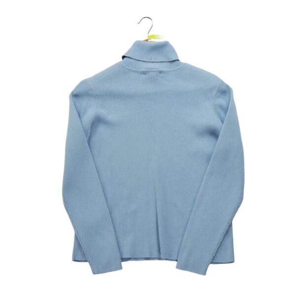 Pull femme manches longues bleu clair Polo Ralph Lauren Col Roule