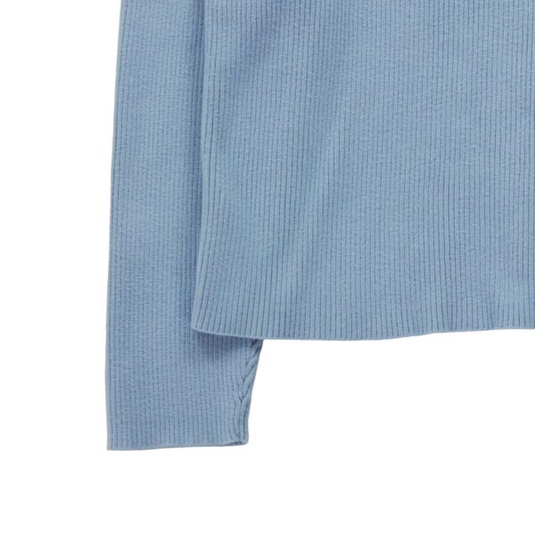 Pull femme manches longues bleu clair Polo Ralph Lauren Col Roule