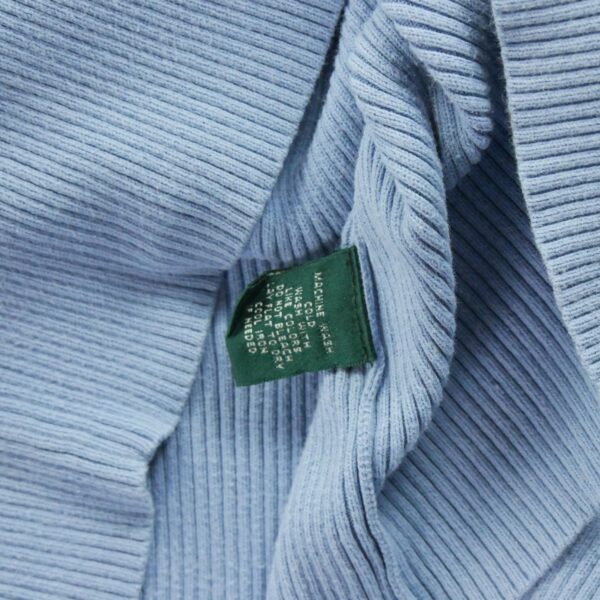 Pull femme manches longues bleu clair Polo Ralph Lauren Col Roule