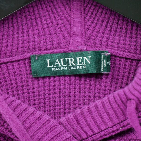 Pull femme manches longues bordeaux Polo Ralph Lauren Col Rond