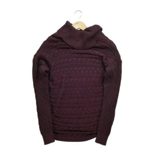 Pull femme manches longues bordeaux Polo Ralph Lauren Col Roule