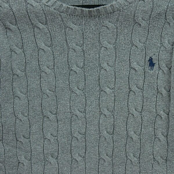 Pull femme manches longues gris Polo Ralph Lauren Col Rond