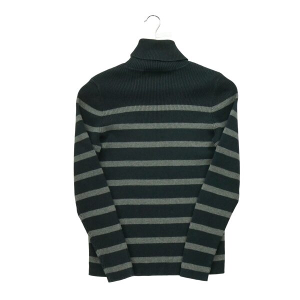 Pull femme manches longues gris Polo Ralph Lauren Motif a rayures Col Roule