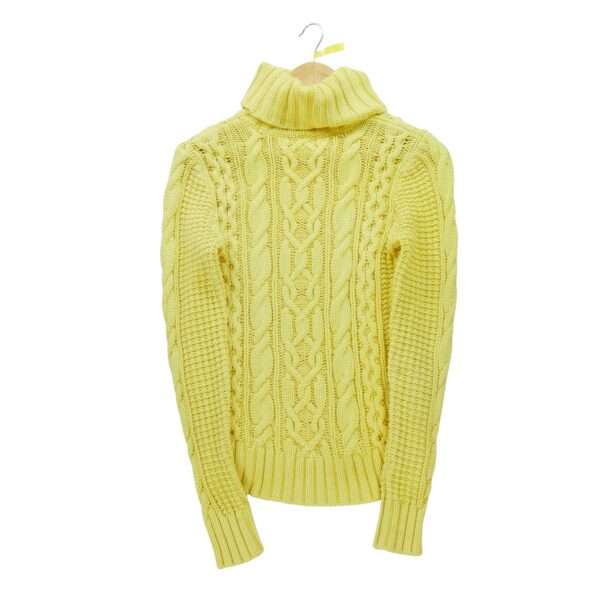 Pull femme manches longues jaune Polo Ralph Lauren Col Roule