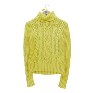 Pull femme manches longues jaune Polo Ralph Lauren Col Roule