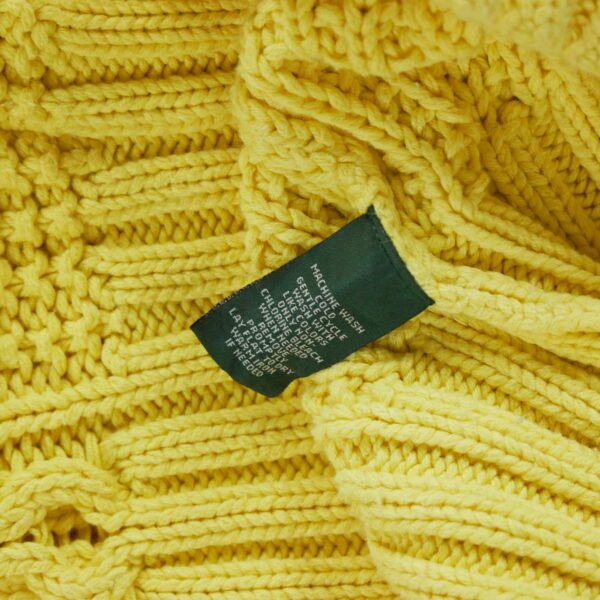 Pull femme manches longues jaune Polo Ralph Lauren Col Roule