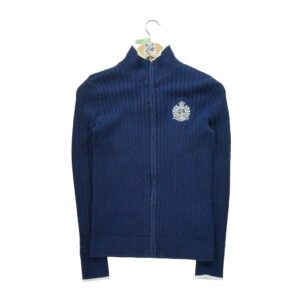Pull femme manches longues marine Polo Ralph Lauren Col Montant