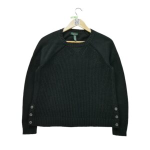 Pull femme manches longues noir Polo Ralph Lauren Col Rond