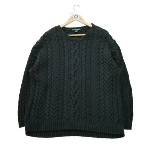 Pull femme manches longues noir Polo Ralph Lauren Col Rond