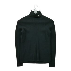 Pull femme manches longues noir Polo Ralph Lauren Col Roule