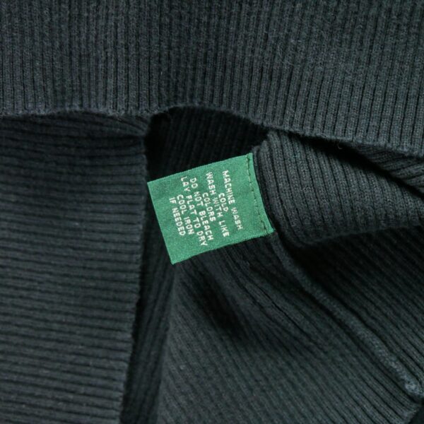 Pull femme manches longues noir Polo Ralph Lauren Col Roule