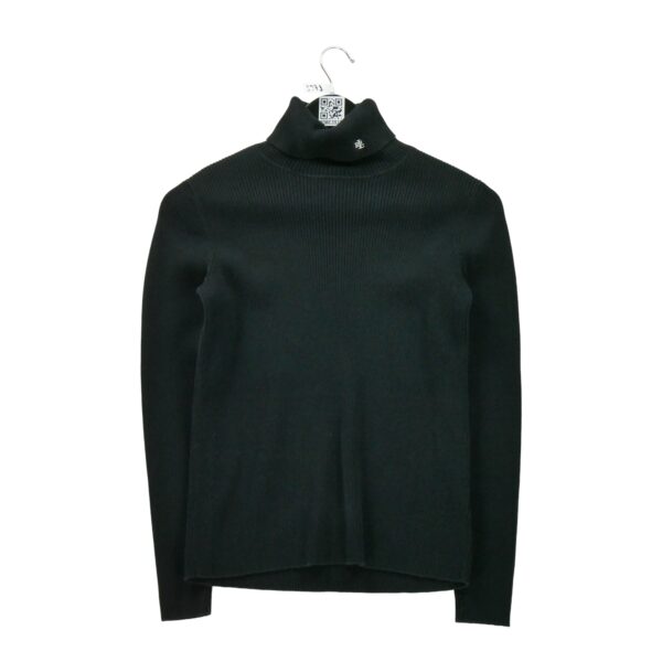 Pull femme manches longues noir Polo Ralph Lauren Col Roule