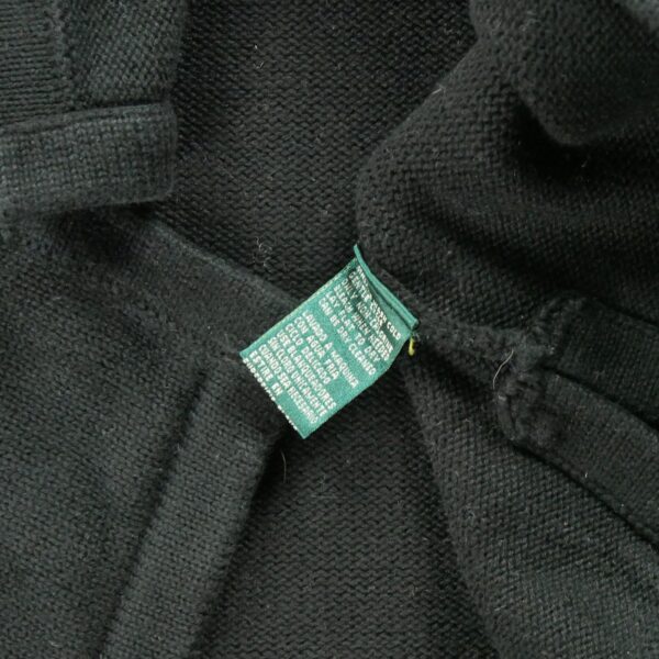 Pull femme manches longues noir Polo Ralph Lauren Col V